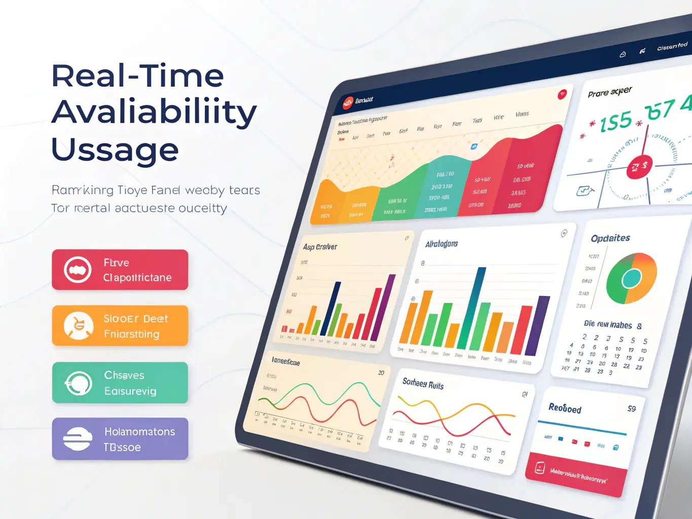 A digital dashboard displaying key performance indicators (KPIs) for a property managed by Rampart, showcasing occupancy rates, revenue, and expenses.